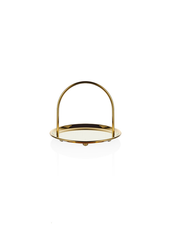  - Cake Stand - 1 Tier - Gold Titanium