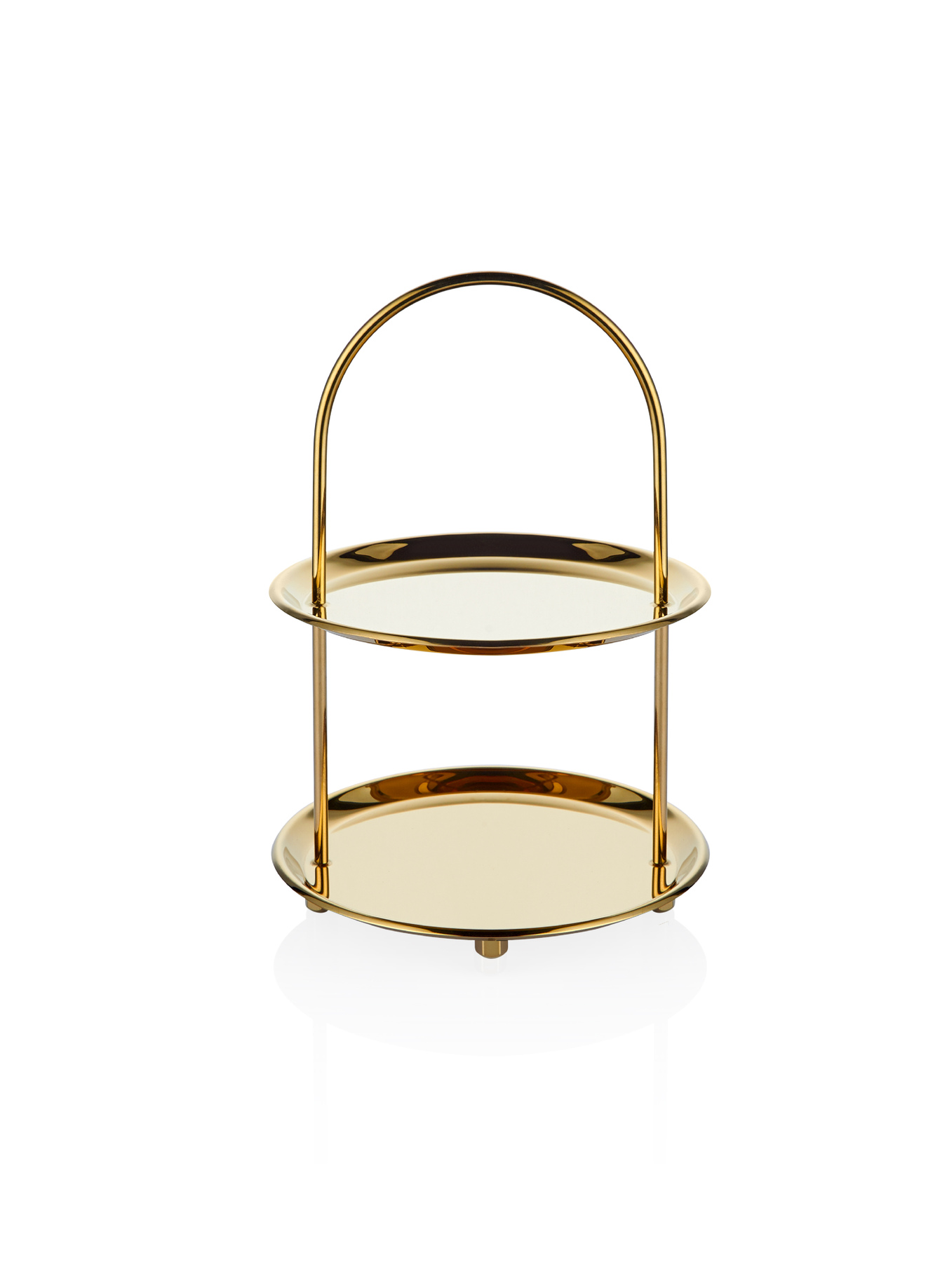 Cake Stand - 2 Tier - Gold Titanium