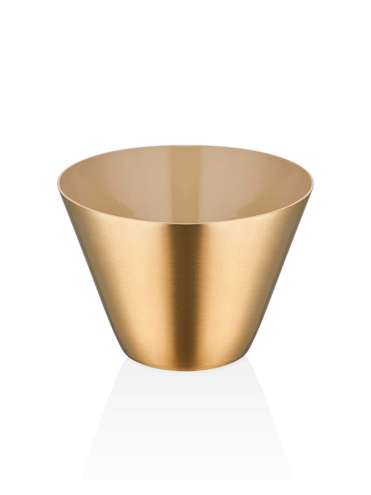 Conical - Nut Bowl - Gold Titanium & Beige