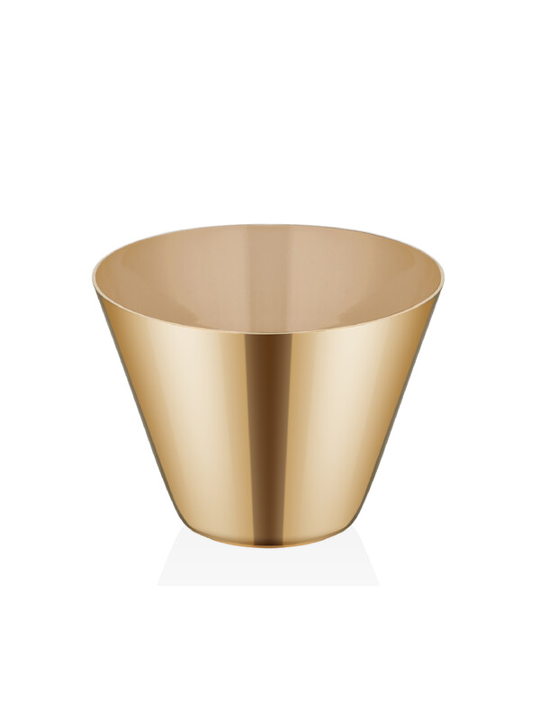  - Conical - Nut Bowl - Gold Titanium & Beige