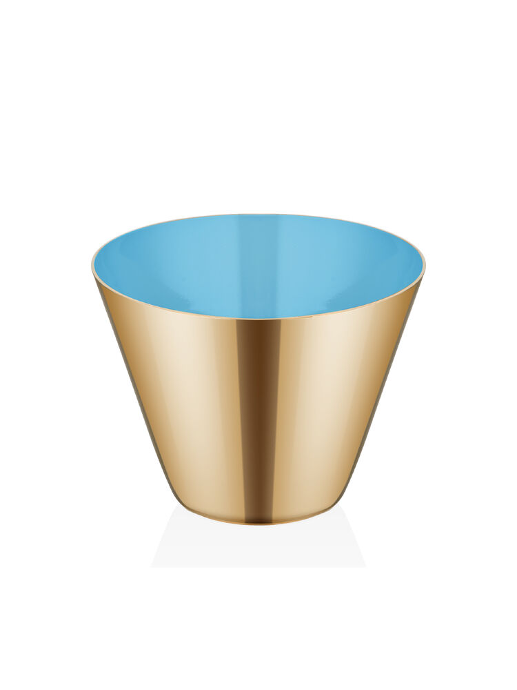  - Conical - Nut Bowl - Gold Titanium & Blue