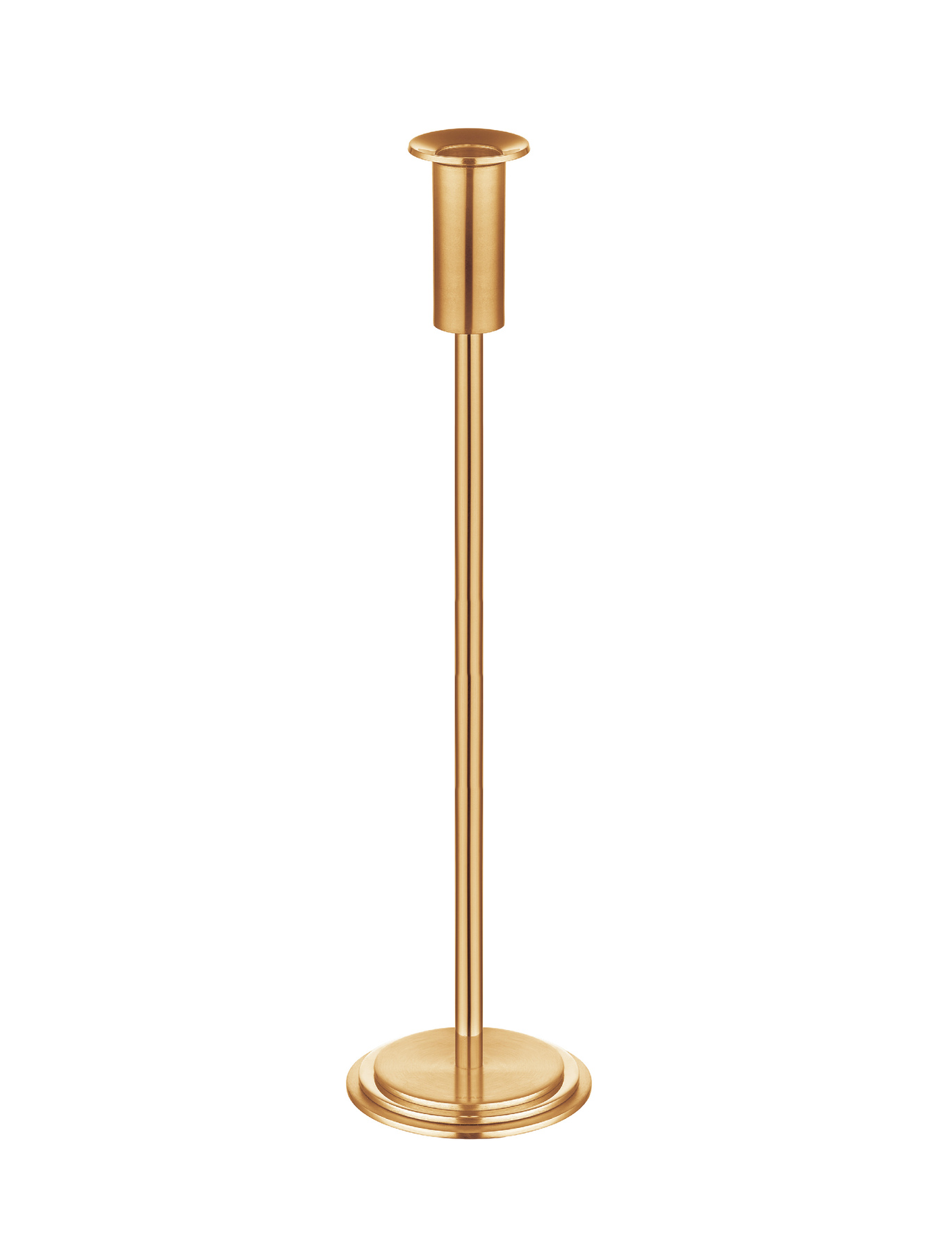 Halley - Candle Holder - Satin Gold Titanium