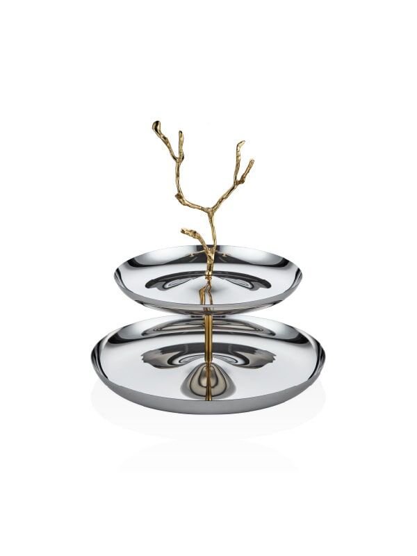  - Sphera Cake Stand with Bough Figure